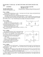 đề chuyên vật lý  tuyển sinh 10 Lâm Đồng