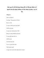 Giải quyết chế độ hàng tháng đối với Hộ gia đình có 2 người tàn tật nặng (không có khả năng tự phục vụ) trở lên pps