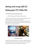 Hướng mới trong thiết kế không gian NT( Phần III) potx
