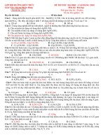 Đáp An Đề thi Hóa 2010 Thử ( lần3)