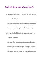 Cách sử dụng một số cấu trúc P2 ppt