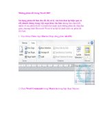 Những phím tắt trong Word 2007 doc