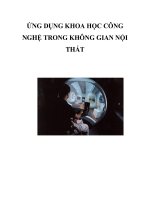 ỨNG DỤNG KHOA HỌC CÔNG NGHỆ TRONG KHÔNG GIAN NỘI THẤT docx