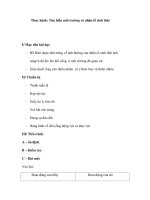 Thưc hành: Tìm hiểu môi trường và nhân tố sinh thái docx