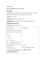 Giáo án hóa học lớp 9 - Tiết 26 docx