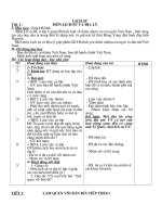 GIÁO ÁN LỊCH SỬ 4 (Tuần 1 - Tuần 8)