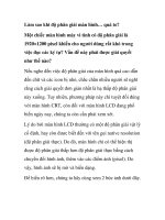 Làm sao khi độ phân giải màn hình… quá to? pot