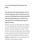 5 việc cần làm để tăng tốc độ chơi game trên laptop pdf