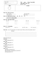 đề thi lại lớp 1(10-11)