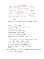 bài tập về Ankin