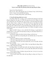 Bài thu hoạch - Vụ án lao động docx