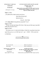 Đề thi văn vào lớp 10 chuyên LS  năm 2010( đề chung)