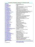 Địa chỉ các trang Website trong và ngoài nước