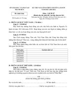 Đề thi tuyển sinh lớp 10 THPT chuyên Sử - Lam Sơn Thanh Hóa 2010-2011