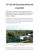 Về Vàm Sát tận hưởng không khí trong lành doc