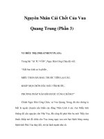 Nguyên Nhân Cái Chết Của Vua Quang Trung (Phần 3) pps