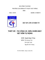 Thiết kế, thi công và điều khiển máy dệt kẽm tự đông docx