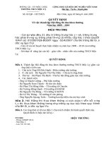 QUYẾT ĐỊNH THÀNH LẬP HỘI ĐỒNG THI ĐUA KHEN THƯỞNG