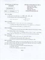 Đề thi vào 10 An Giang