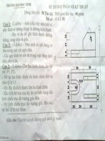 Đề Thi Vẽ Kỹ Thuật, đề số 01 docx