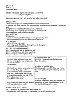 GIÁO ÁN HOẠT ĐỘNG NGLL 6,7 ĐẸP