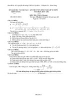 ĐỀ TOÁN CHUYÊN HUỲNH MẪN ĐẠT NĂM 2010 - 2011