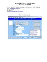 Phần Mềm Quản Lí Học Sinh Tiểu Học