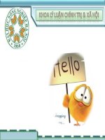 Bài thuyết trình: Quan điểm công nghiệp hóa - hiện đại hóa trong thời kỳ đổi mới pot