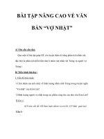 BÀI TẬP NÂNG CAO VỀ VĂN BẢN “VỢ NHẶT” potx