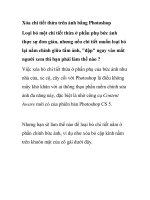 Xóa chi tiết thừa trên ảnh bằng Photoshop docx
