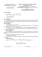 đề thi vào 10 Bắc ninh 2010 có đáp án