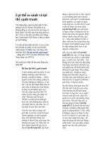 Lợi thế so sánh và lợi thế cạnh tranh pot