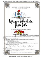 Chuyên Đề Rút Gọn Biểu Thức Chứa Biến