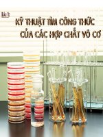 Cách xác định công thức hợp chất hóa học