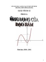 Chương 1 - giải tích 12