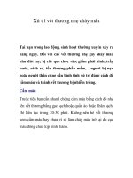 Xử trí vết thương nhẹ chảy máu potx