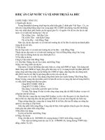 DỰ ÁN CẤP NƯỚC VÀ VỆ SINH THỊ XÃ SA ĐÉC pptx