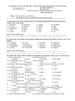 THI HSG TIẾNG ANH TINH PHÚ THỌ pptx