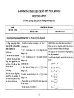 Chuẩn kiến thức, kĩ năng môn Toán lớp 12 part 3 ppsx