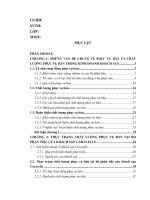 Đề tài: Một số giải pháp nhằm hoàn thiện chất lượng phục vụ bàn tại bộ phận tiệc của khách sạn Caravelle doc