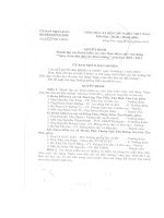 Số: 1873/QĐ-UBND ngày 19/7/2010 Quyết định thành lập Đoàn kiểm tra ......năm học 2009 - 2010