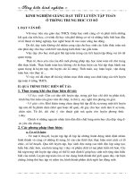 SKKN -Kinh nghiem day mot tiet luyen tap Toan o THCS