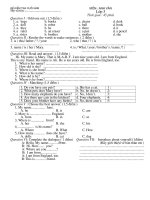 de kiem tra cuoi nam lop 3