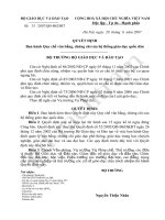 quy chế văn bằng chứng chỉ trong hệ thống giáo dục quốc dân