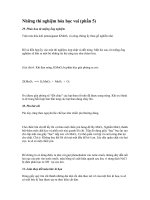 Những thí nghiệm hóa học hay hay