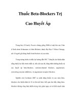 Thuốc Beta-Blockers Trị Cao Huyết Áp pps
