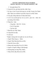 Bài phát biểu chia tay  GV về hưu +chương trình