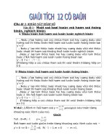 GIẢI TÍCH 12CB - BÀI TẬP CẢ NĂM DẠY THÊM