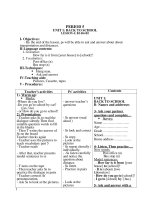 giáo án anh 7 hà giang 3 cột