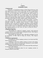 Dissertation abstracts study on improving the cropping systems on some main soil types in dong hy district thai nguyen province